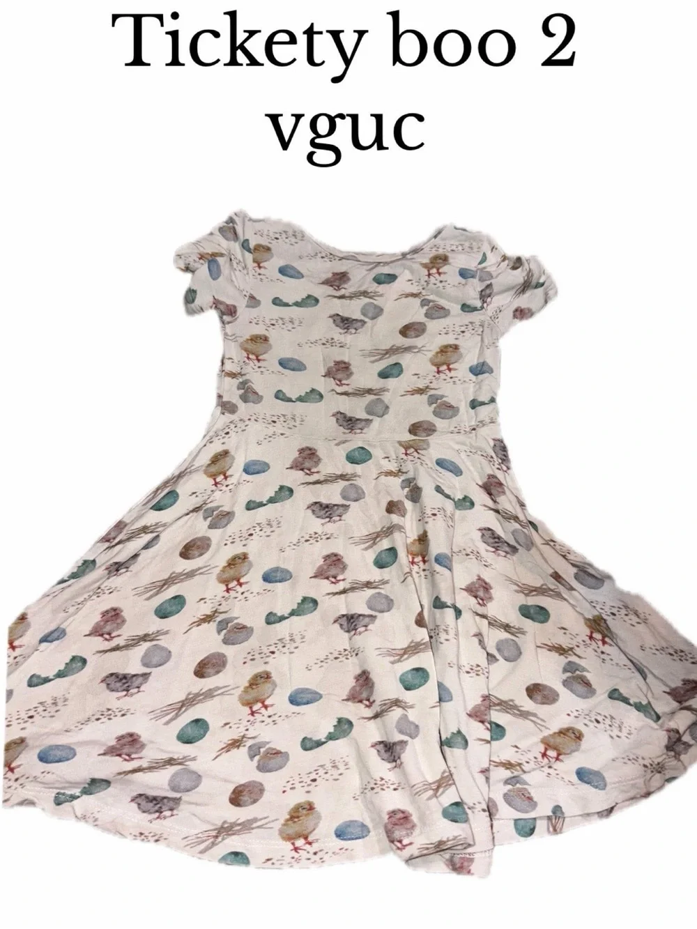 Tickety boo eggs chick dress size 2 twirl